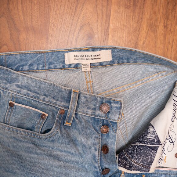 Brooks Brothers Cherry Street Selvedge Denim Pants - 30x32 - Picture 3 of 4